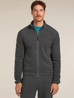 800 Classic Pile LS Zip Obsidian