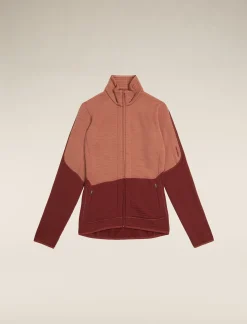 400 Realfleece Descender LS Zip Woman - Cedar Wood / Port