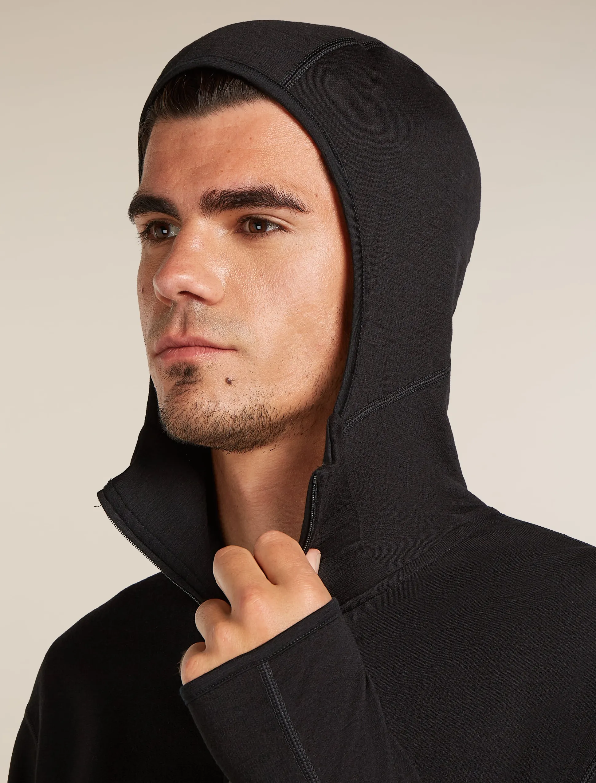 360 Realfleece Elemental LS Ziphood Black