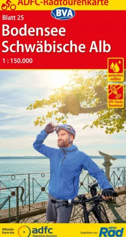 ADFC Fahrradkarte Bodensee / Schwäbische Alb
