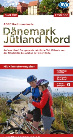 ADFC-Radtourenkarte Dänemark/Jütland Nord 1:150.000