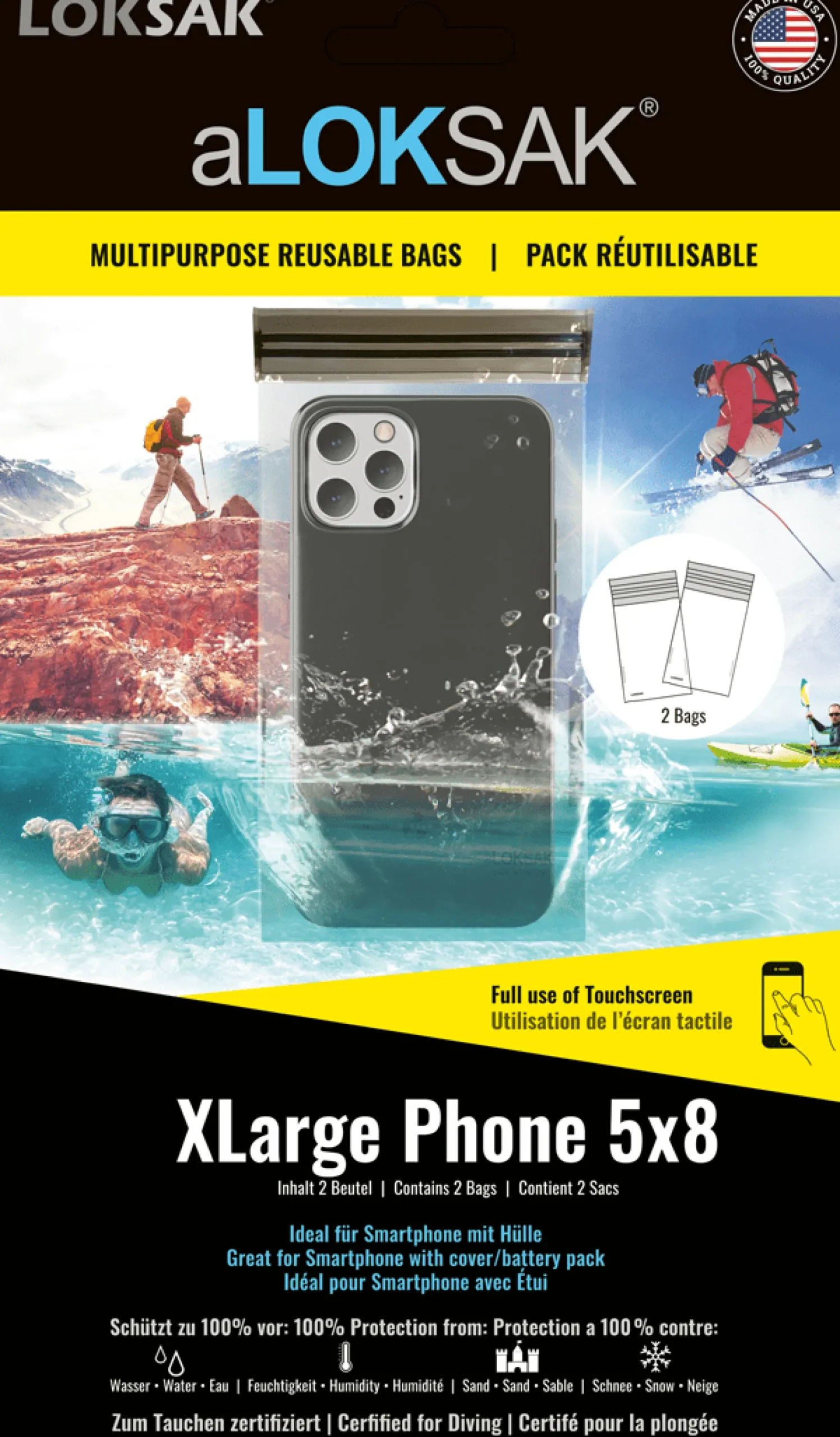 aLOKSAK 5x8 2Stk (12,1 x 20,3 cm)