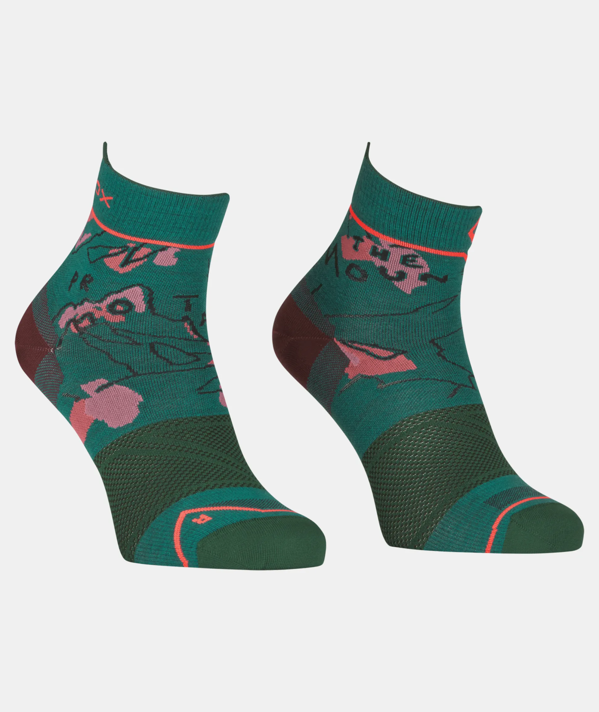 Alpine Light Quater Socks W Pacific Green
