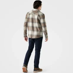 Anchor Line Shirt Jacke - Almond Plaid