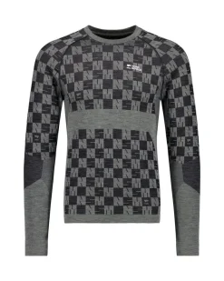 Ascender Seamless LS Dried Sage/Black