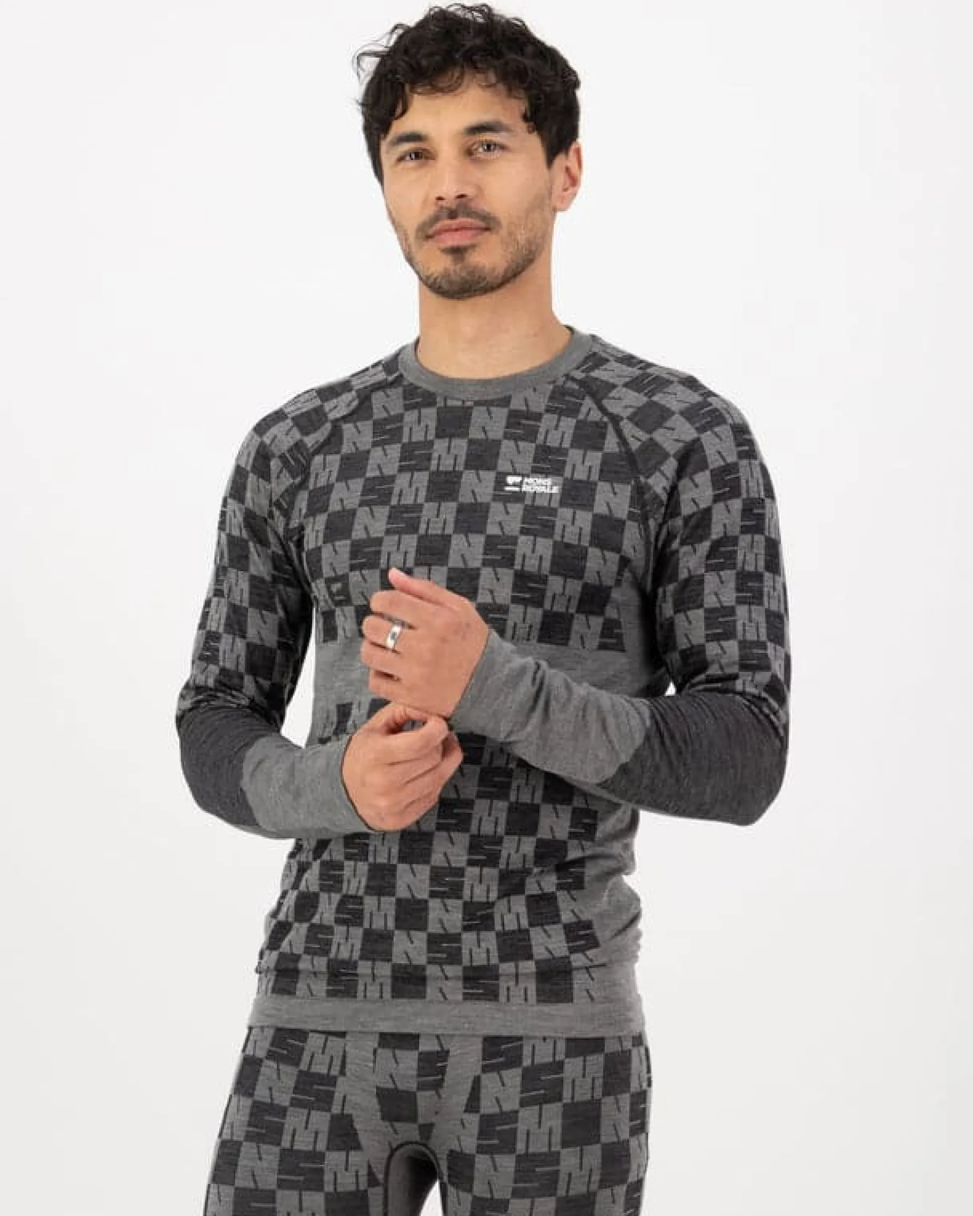 Ascender Seamless LS Dried Sage/Black