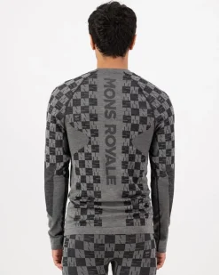 Ascender Seamless LS Dried Sage/Black