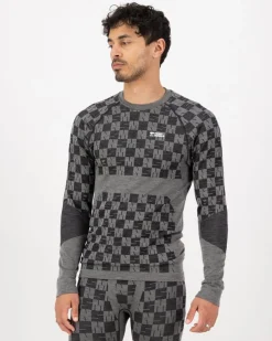 Ascender Seamless LS Dried Sage/Black