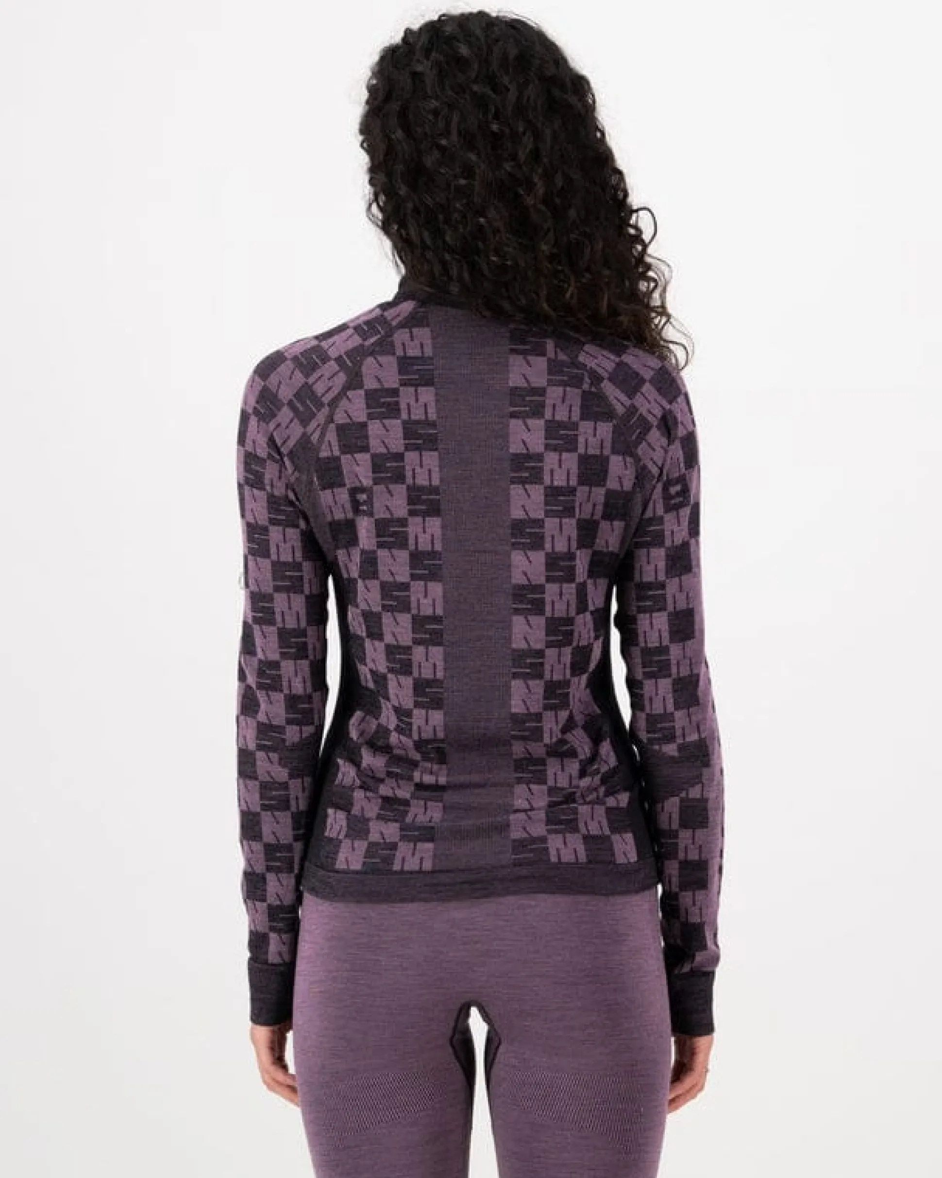 Ascender Seammock Neck LS W Mauve/Black