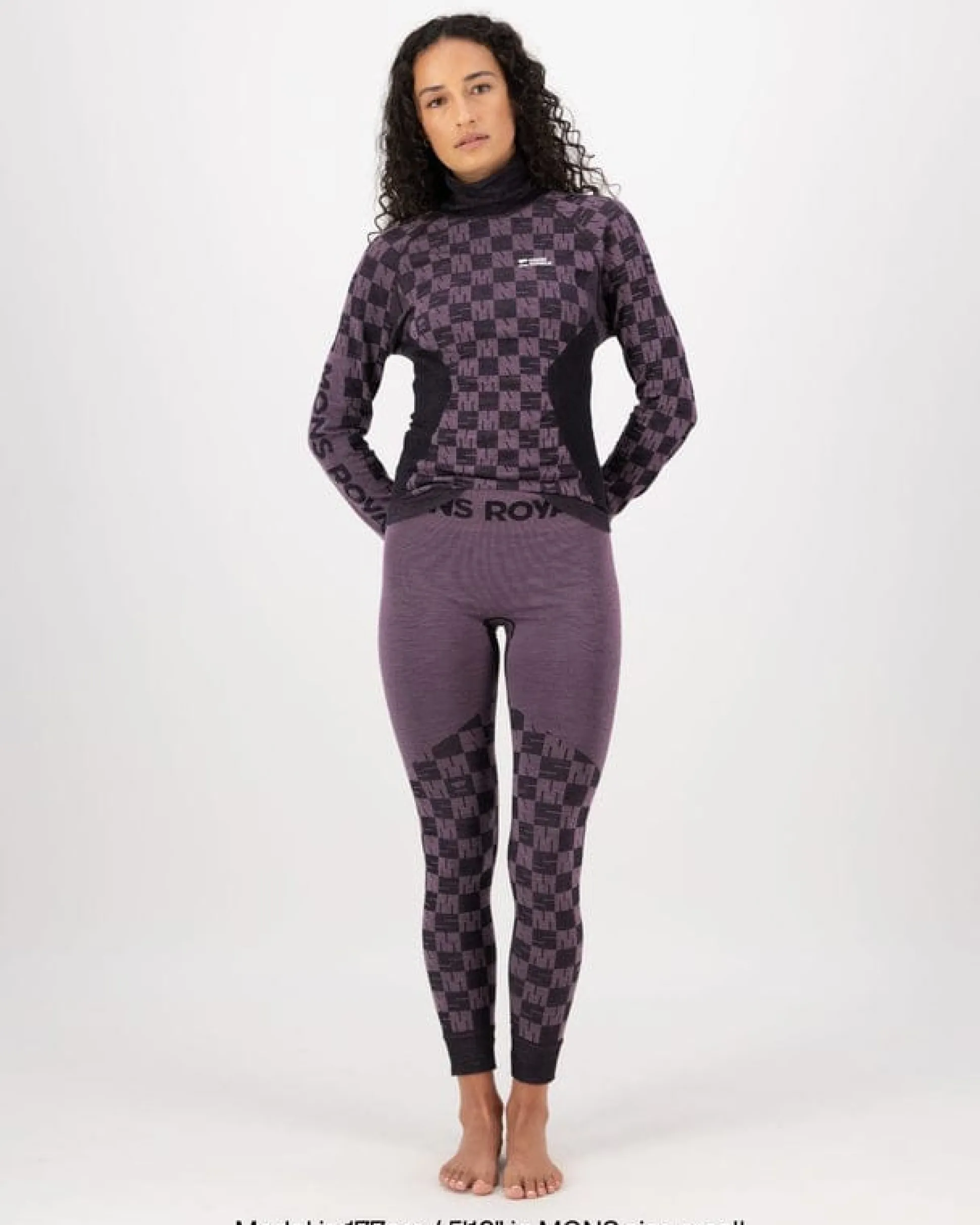 Ascender Seammock Neck LS W Mauve/Black