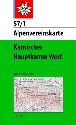 AV Karte 57/1 - Karnischer Hauptkamm, West
