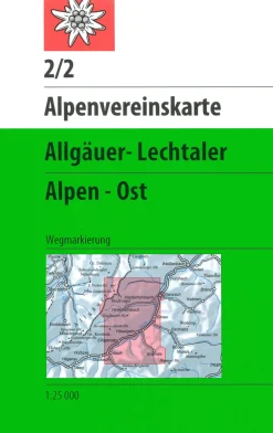 AV-Karte 2/2 - Allgäuer-Lechtaler Alpen Ost