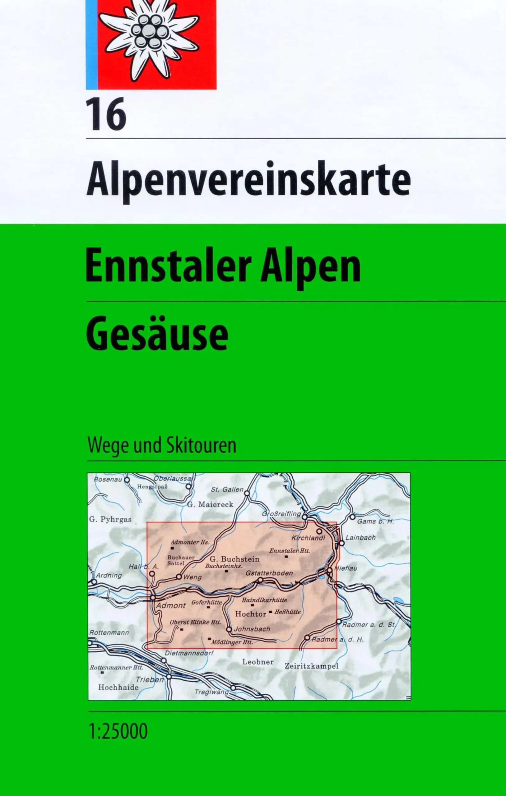 AV-Karte 16 - Ennstaler Alpen-Gesäuse