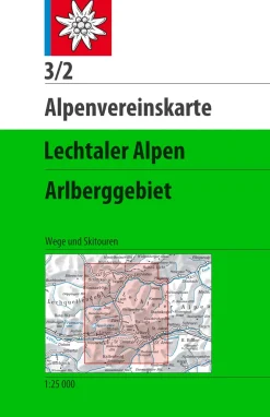 AV-Karte 3/2 - Lechtaler Alpen, Arlberggebiet