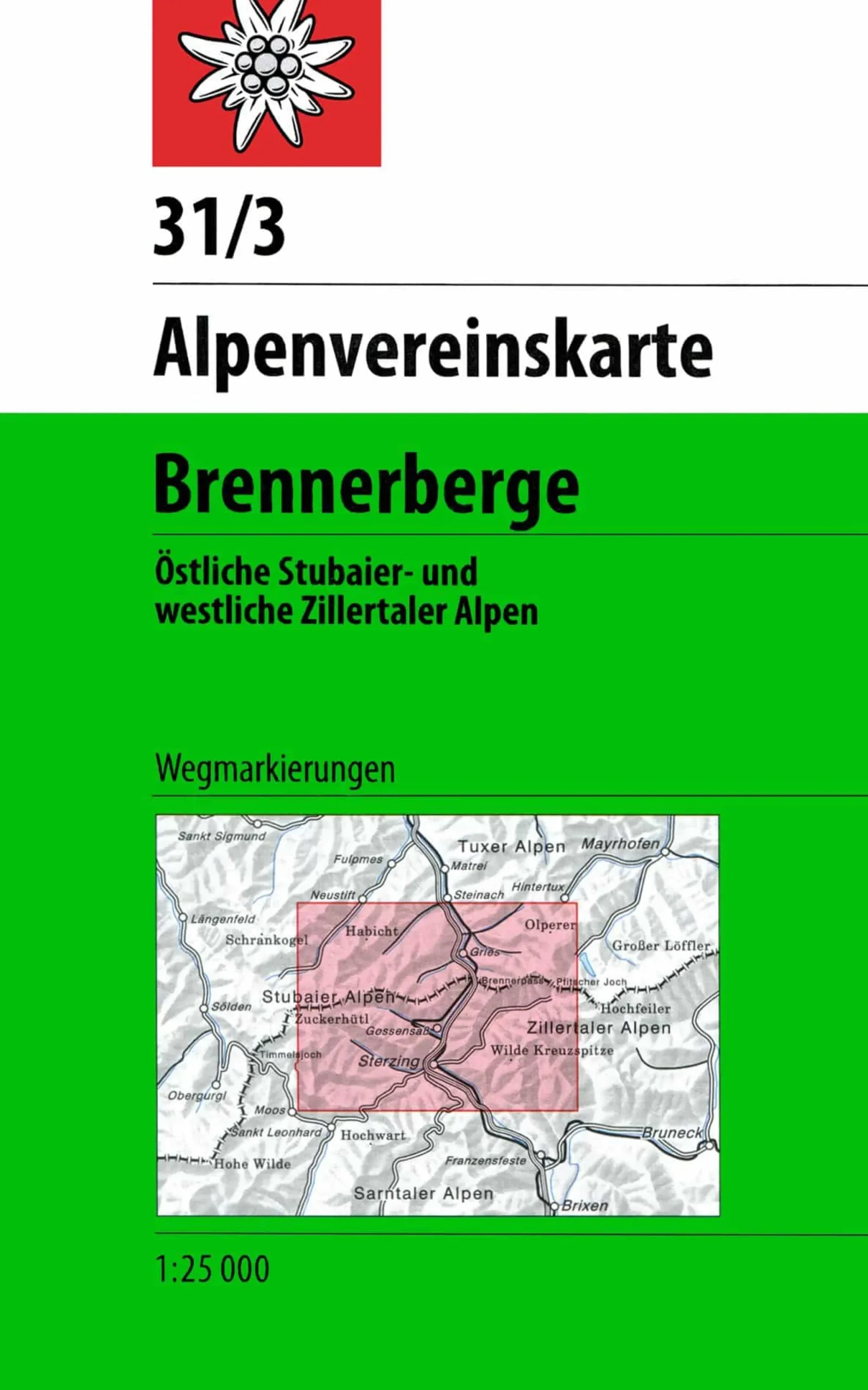 AV-Karte 31/3 - Stubaier Alpen, Brennerberg
