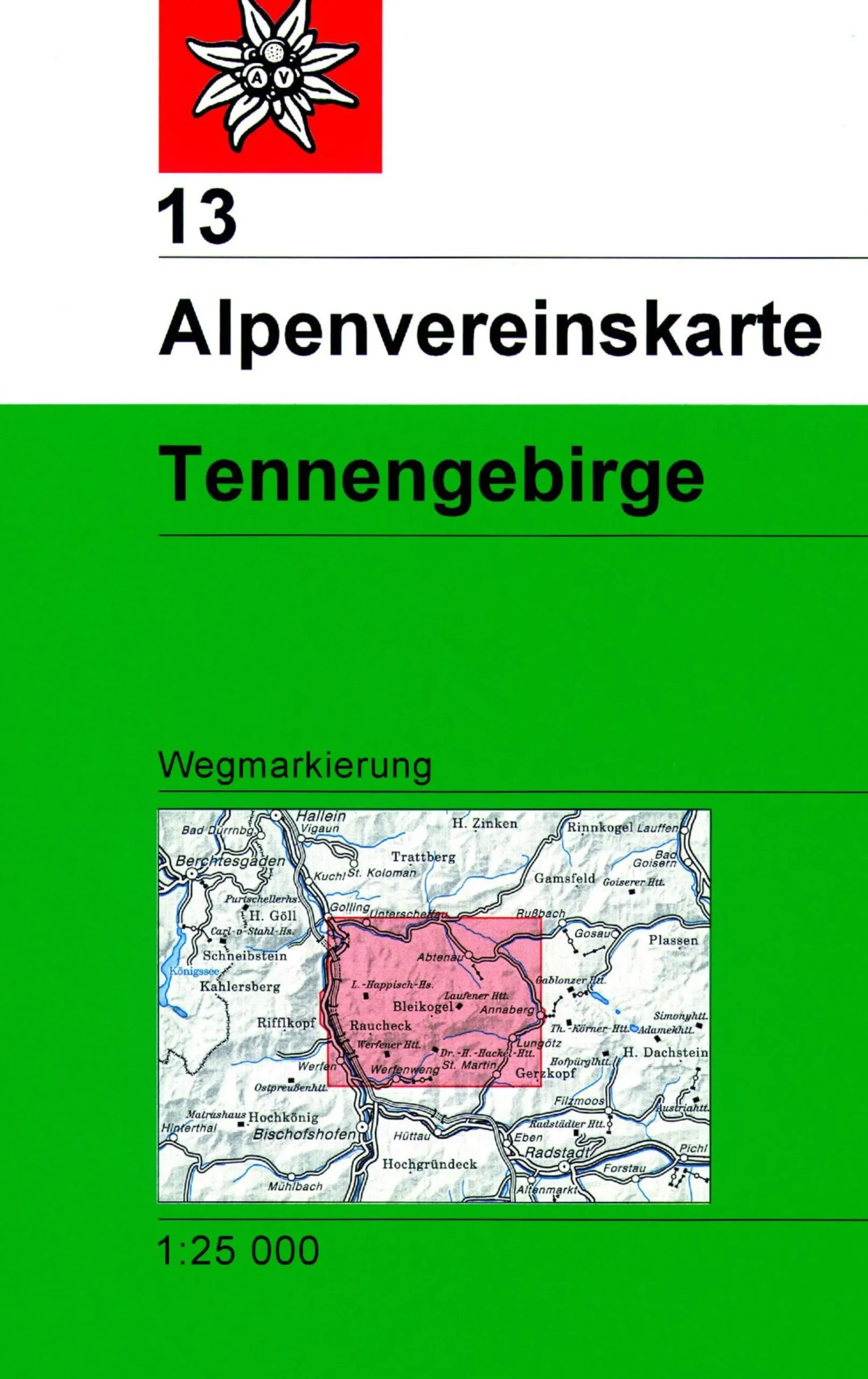 AV-Karte 13 - Tennengebirge