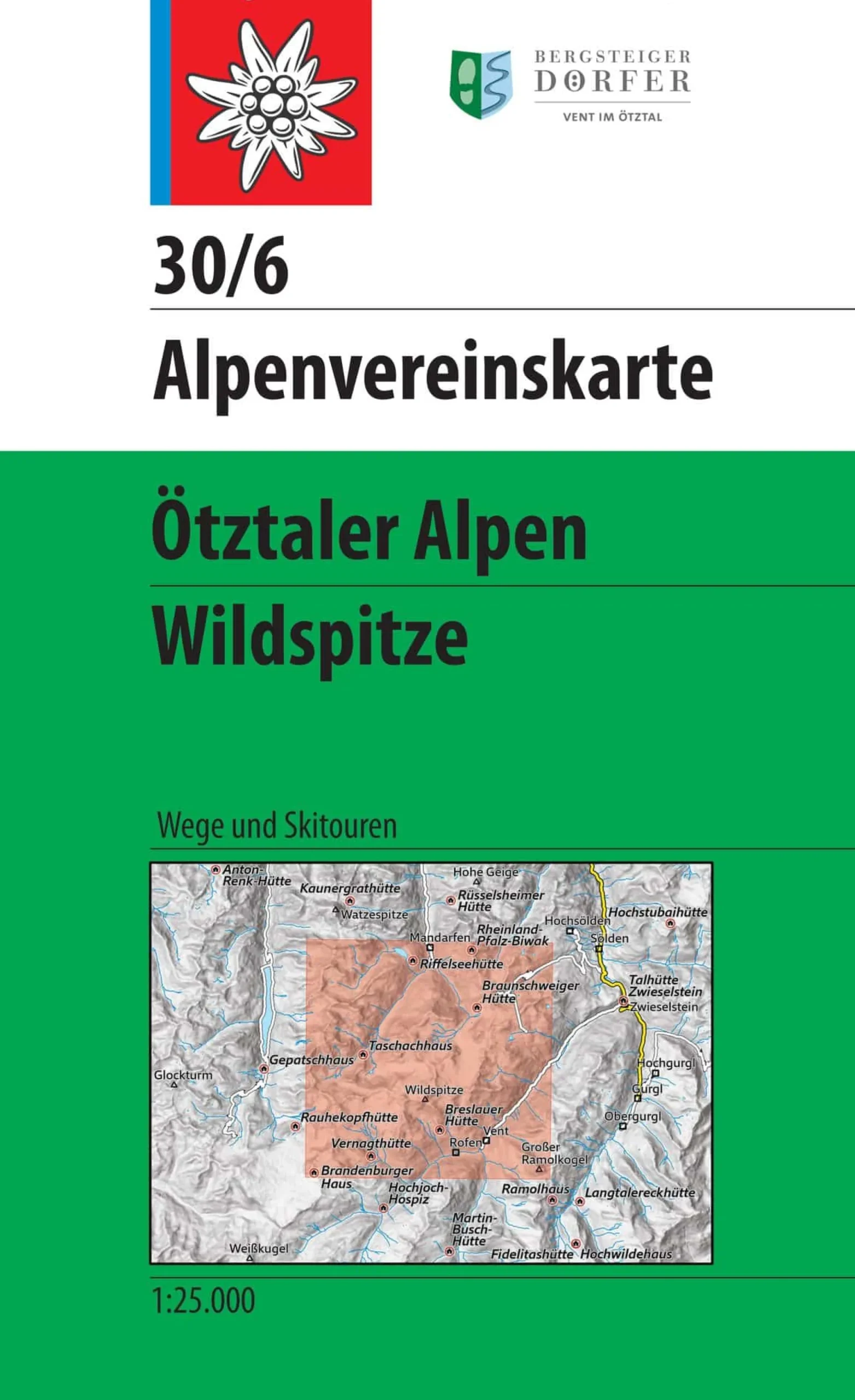 AV-Karte 30/6 - Ötztaler Alpen, Wildspitze