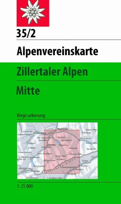 AV-Karte 35/2 - Zillertaler Alpen Mitte