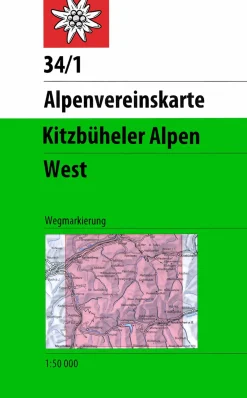 AV-Karte 34/1 Kitzbühler Alpen, West