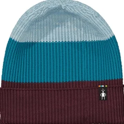 Cantar Colourblock Beanie Eggplant Plaid