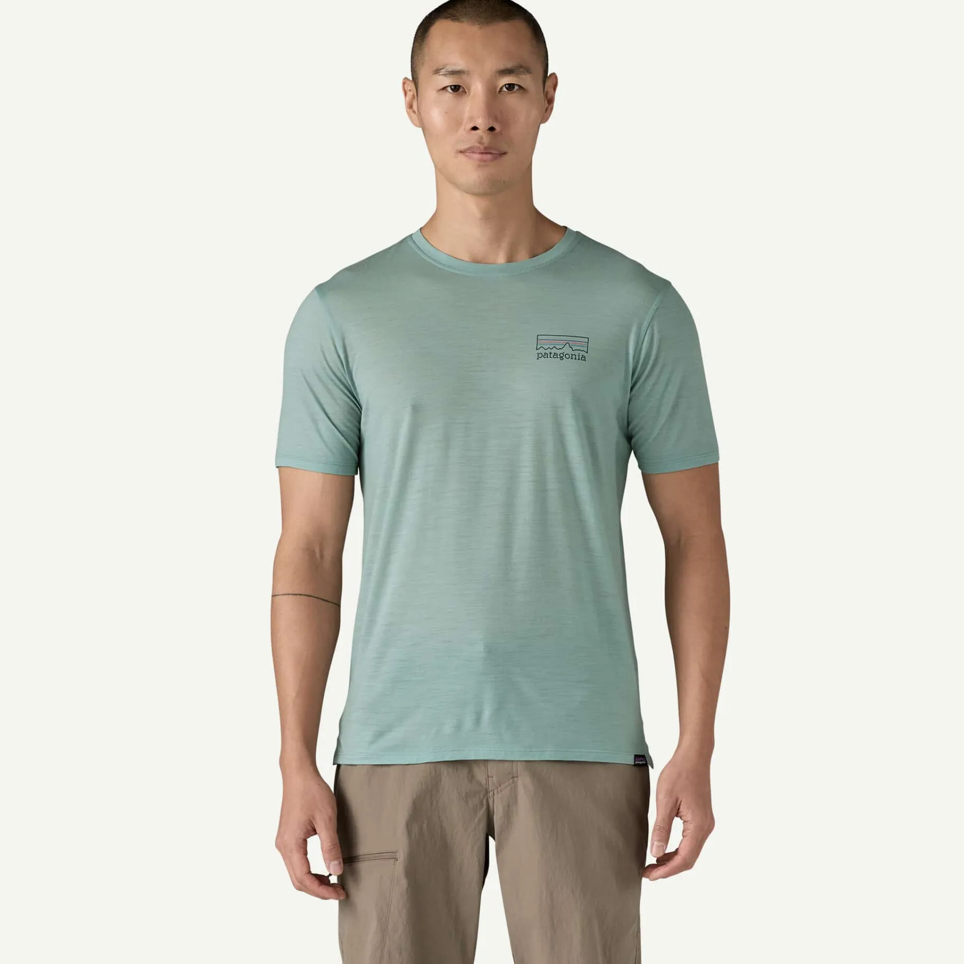 Capilene Cool Merino Blend Graphic Shirt - Thermal Blue