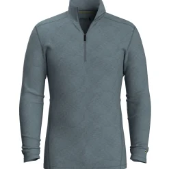 Classic Thermal 1/4 Zip - Pewter Blue