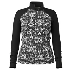 Classic Thermal Merino Base Layer W 1/4 Zip - Black Deco