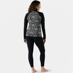 Classic Thermal Merino Base Layer W 1/4 Zip - Black Deco