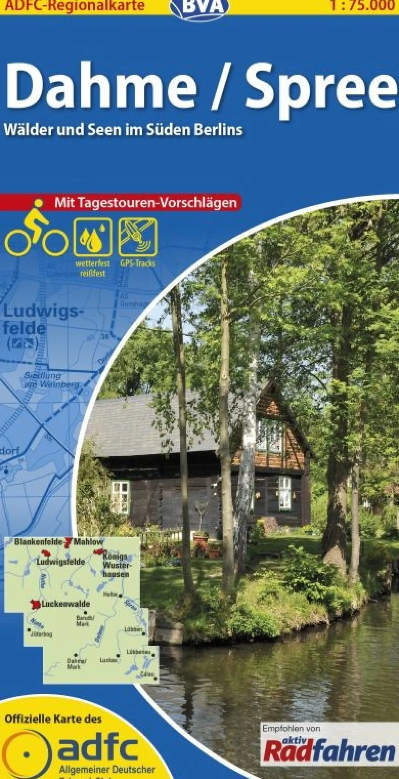 Dahme / Spree Fahrradkarte