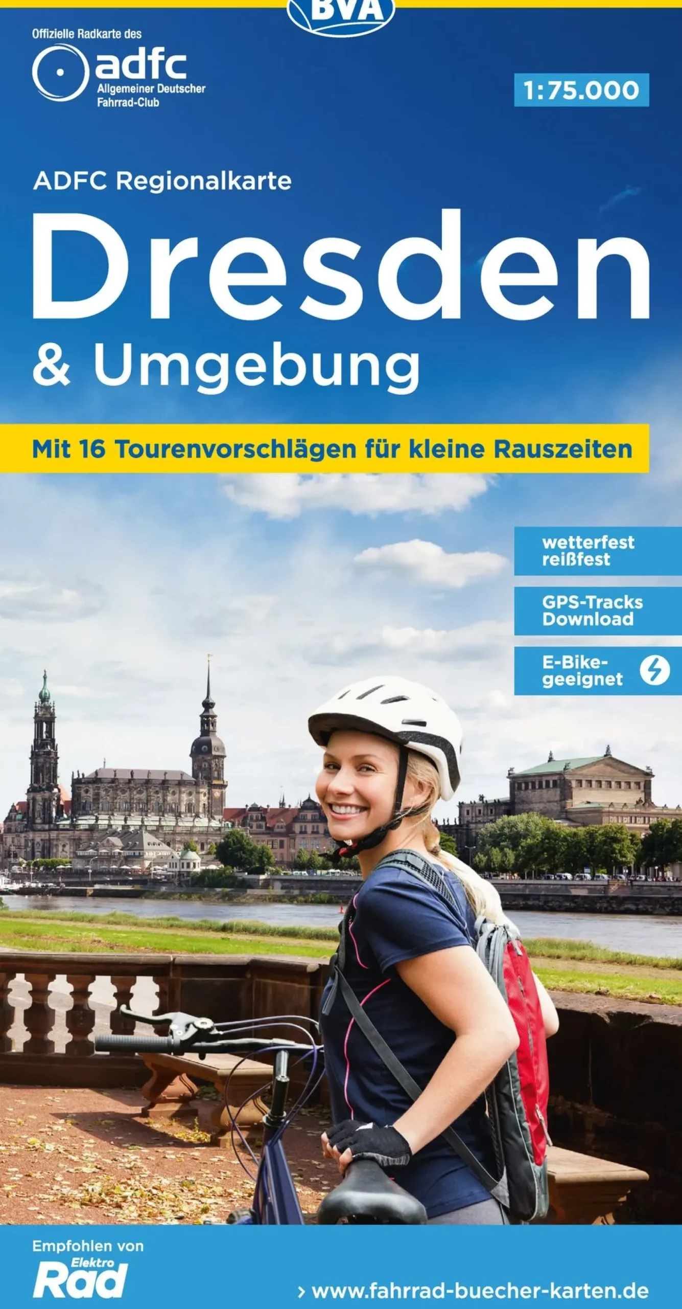 Dresden und Umgebung Fahrradkarte