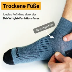 Escape Merino grey fire red