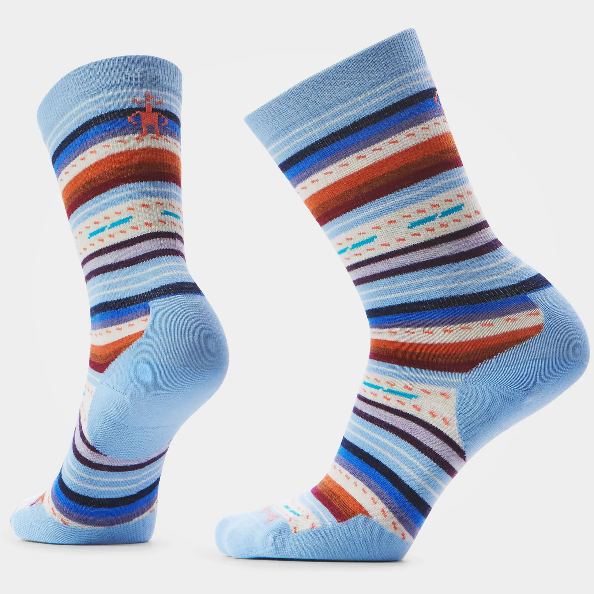 Everyday Margarita Crew Socks - Serene Blue