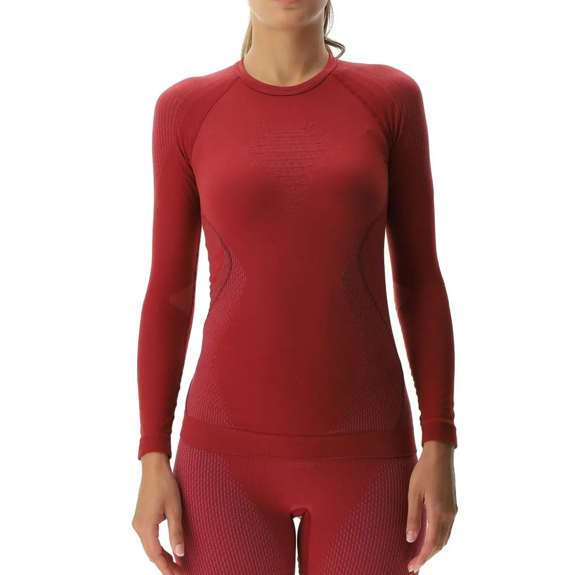 Evolutyon Woman LS Crew - Red
