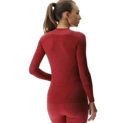 Evolutyon Woman LS Crew - Red