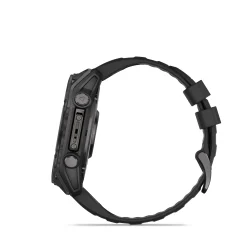 Fenix 8 51mm AMOLED Sapphire Schwarz/Carbongrau - Armband Schwarz
