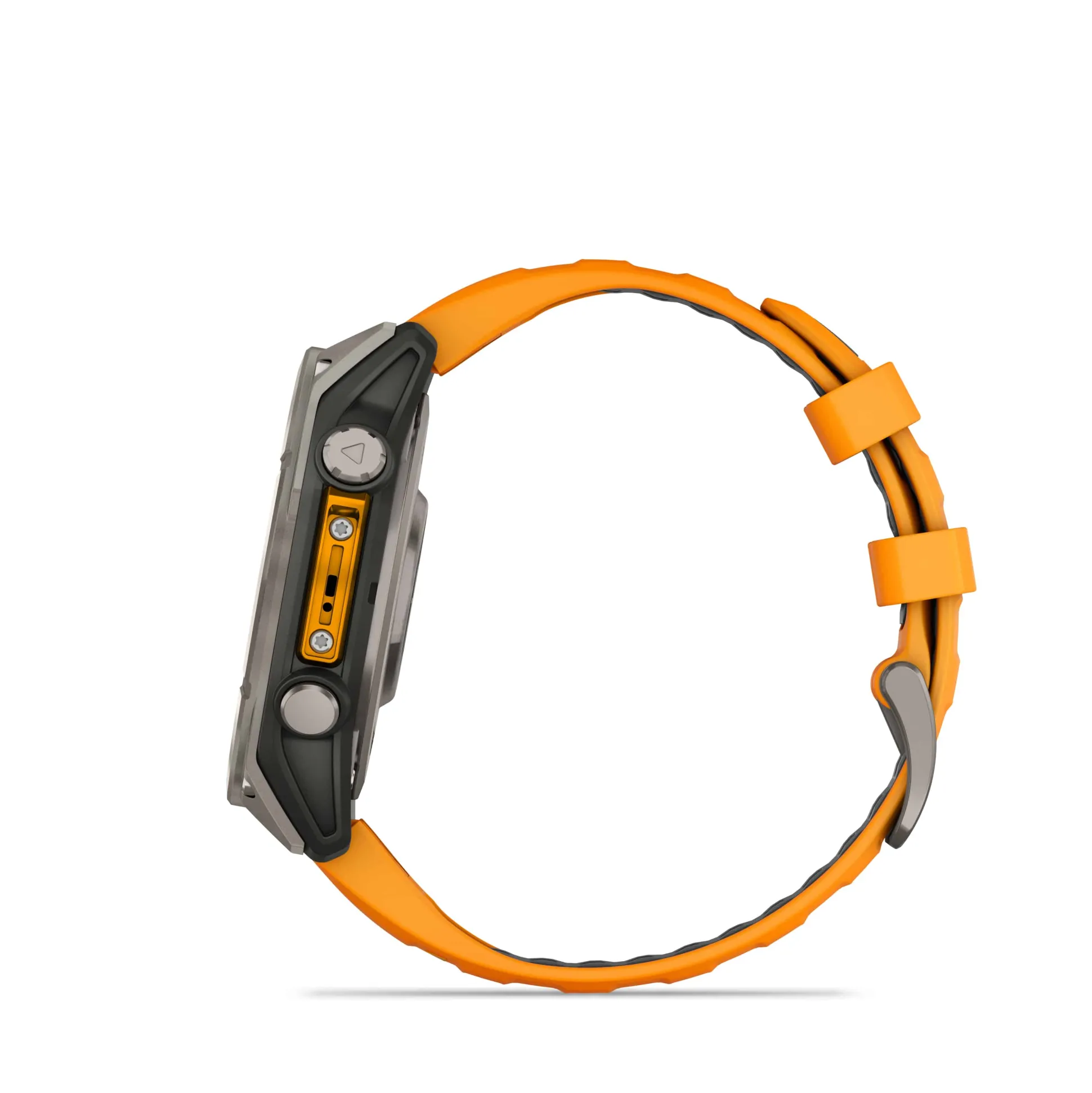 Fenix 8 47mm AMOLED Sapphire Graphit/Titanium - Armband Orange
