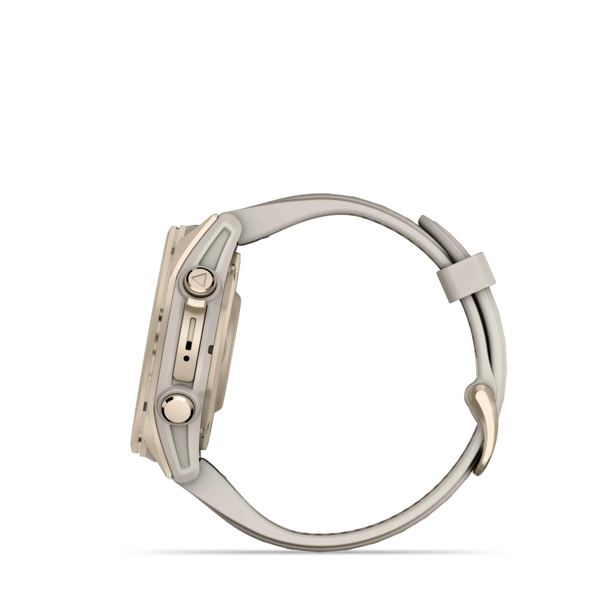 Fenix 8 43mm AMOLED Sapphire Nebelgrau/Softgold - Armband Nebelgrau