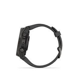 Fenix 8 43mm AMOLED Sapphire Schwarz/Carbongrau - Armband Schwarz