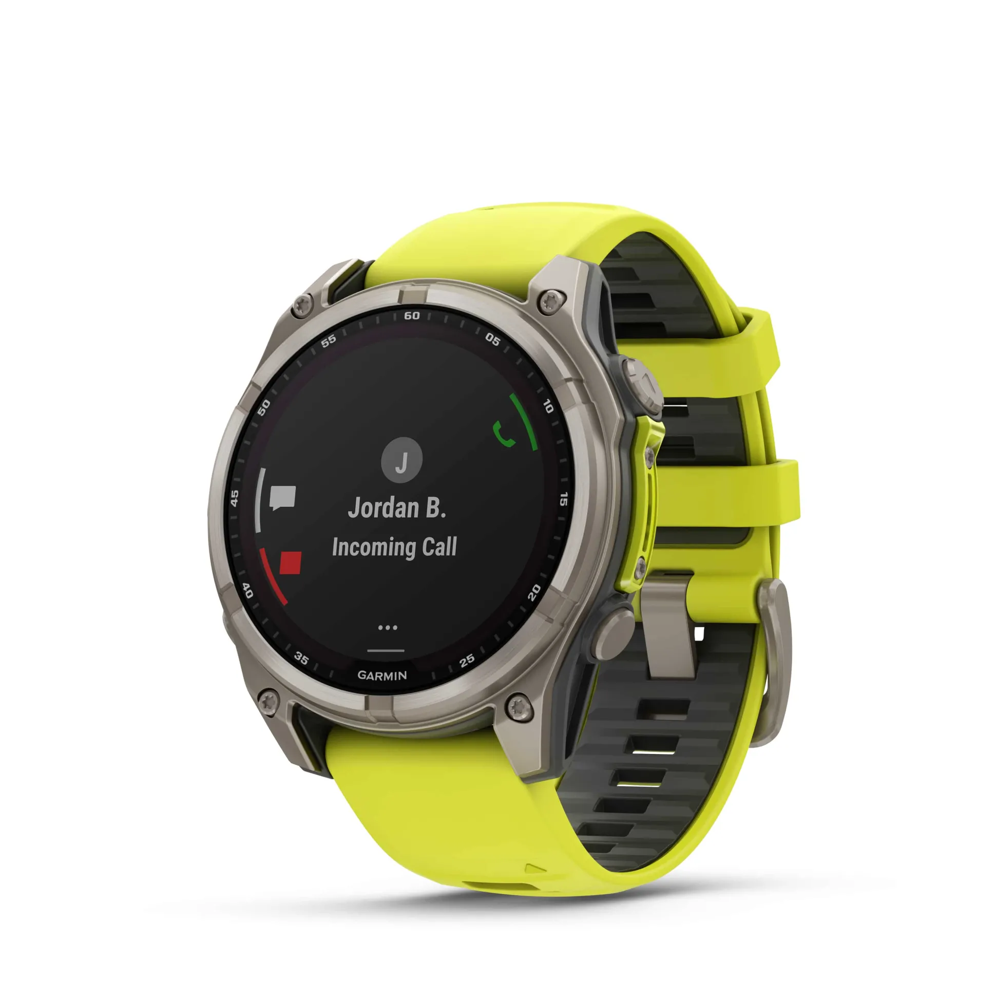 Fenix 8 47mm SOLAR Sapphire Graphit/Titanium - Armband Yellow