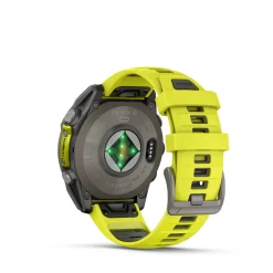 Fenix 8 47mm SOLAR Sapphire Graphit/Titanium - Armband Yellow