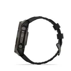 Fenix 8 51mm SOLAR Sapphire Graphit/Carbongrau - Armband Schwarz