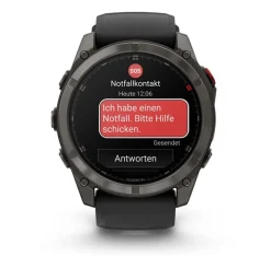 Fenix 8 Pro 51mm Sapphire, Schwarz/Titan - Silikon