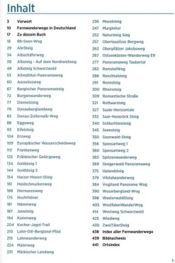 Fernwanderwege Deutschland