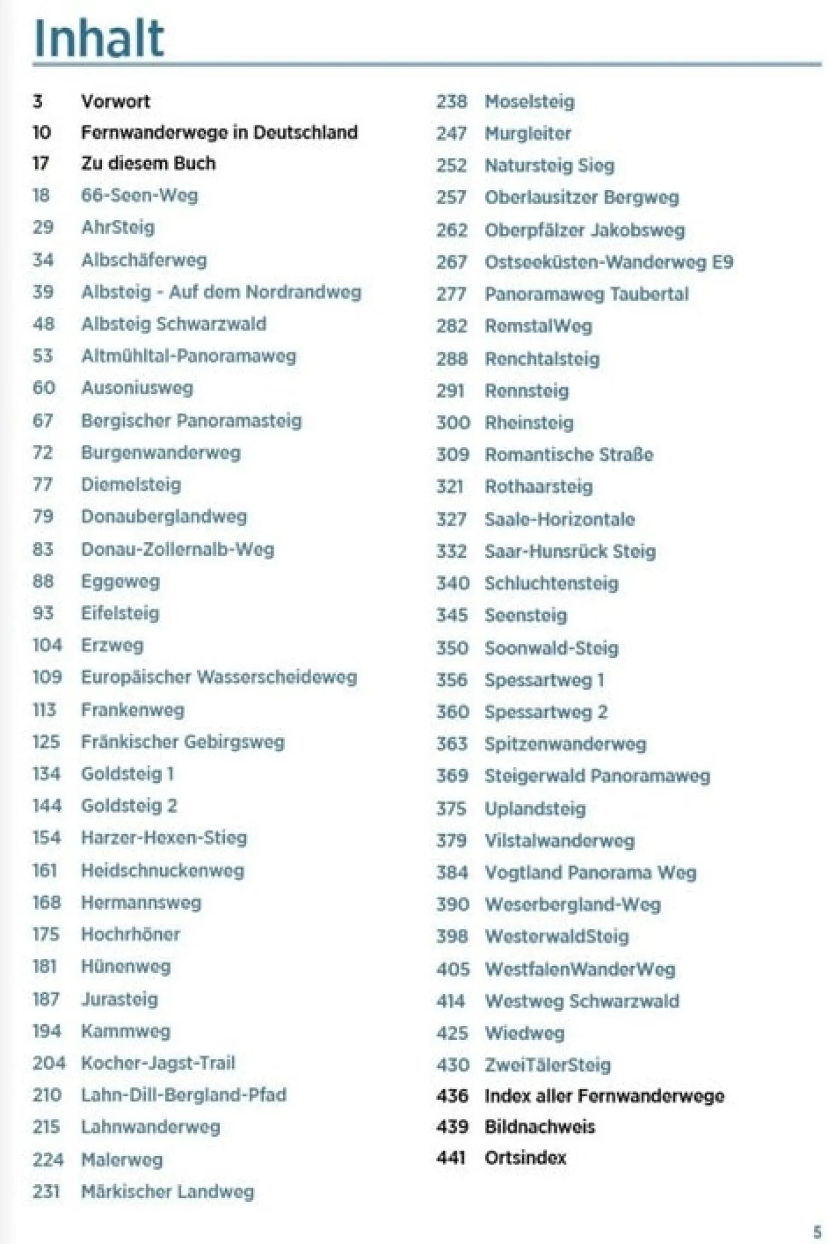 Fernwanderwege Deutschland