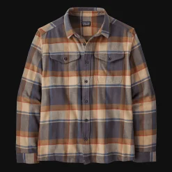 Fjord Flannel Shirt Sunrise Forgegrey