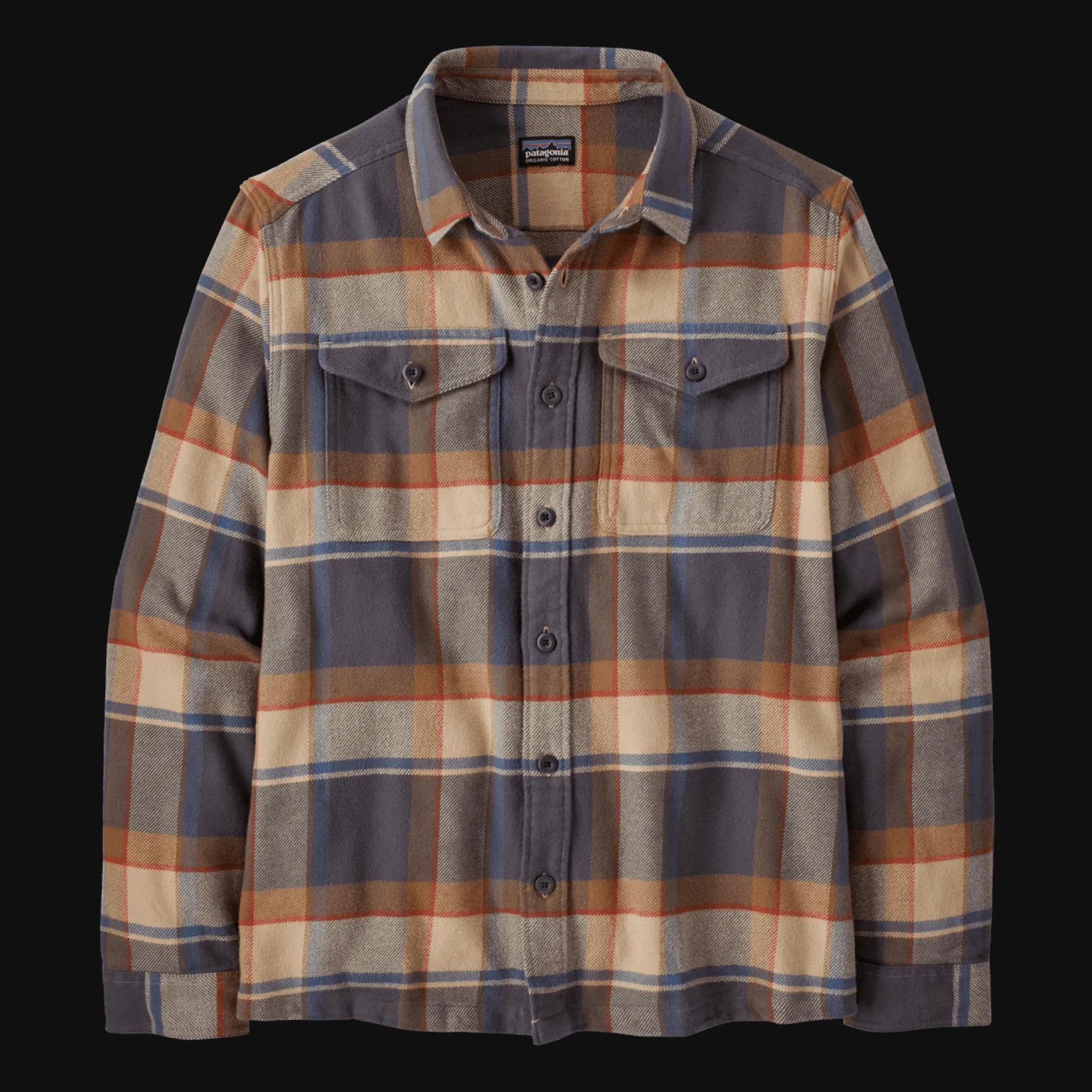 Fjord Flannel Shirt Sunrise Forgegrey