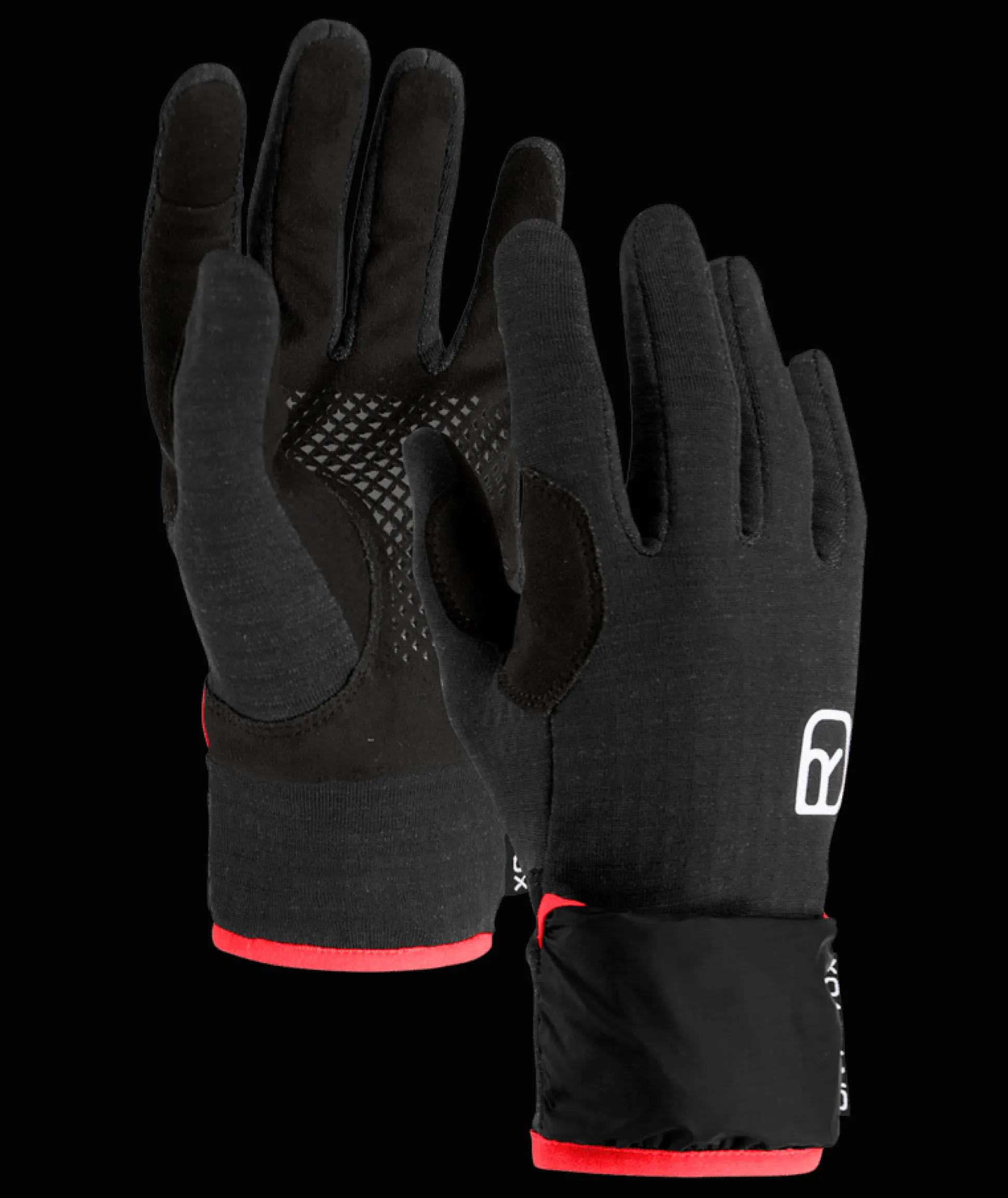 Fleece Grid Cover Glove Woman - Black Raven