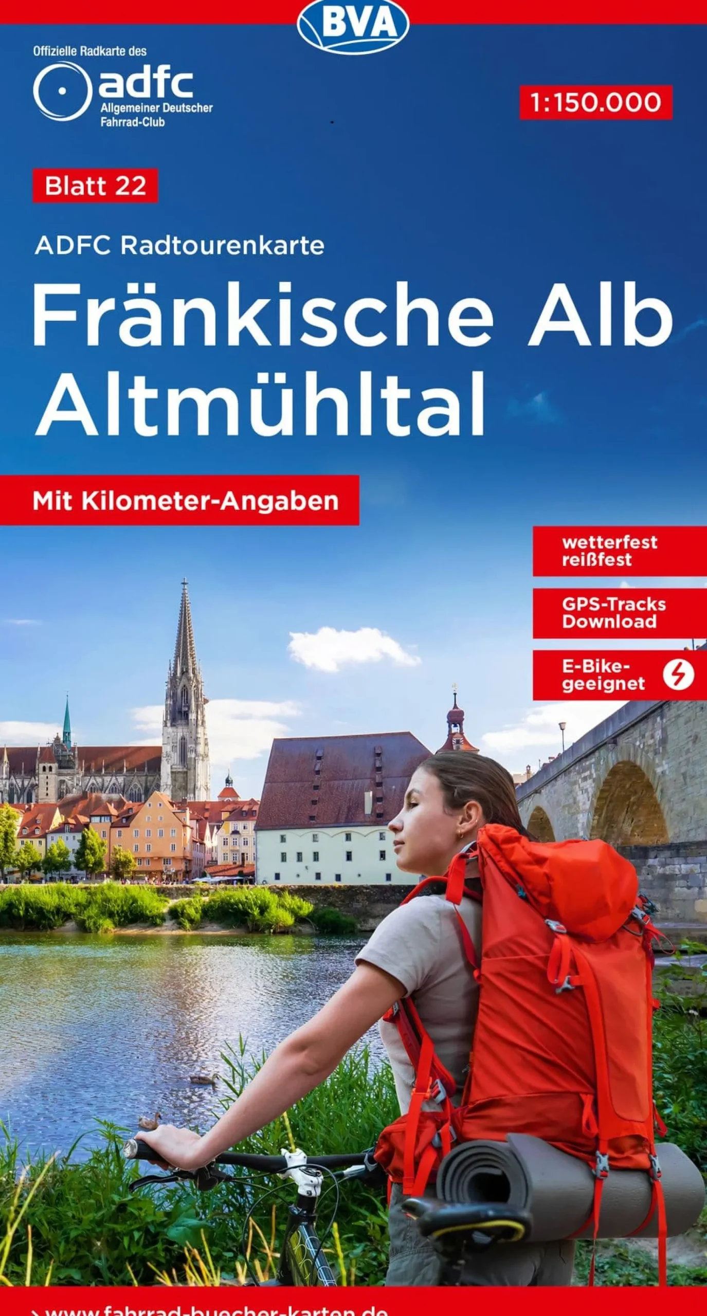 Fränkische Alb / Altmühltal Fahrradkarte