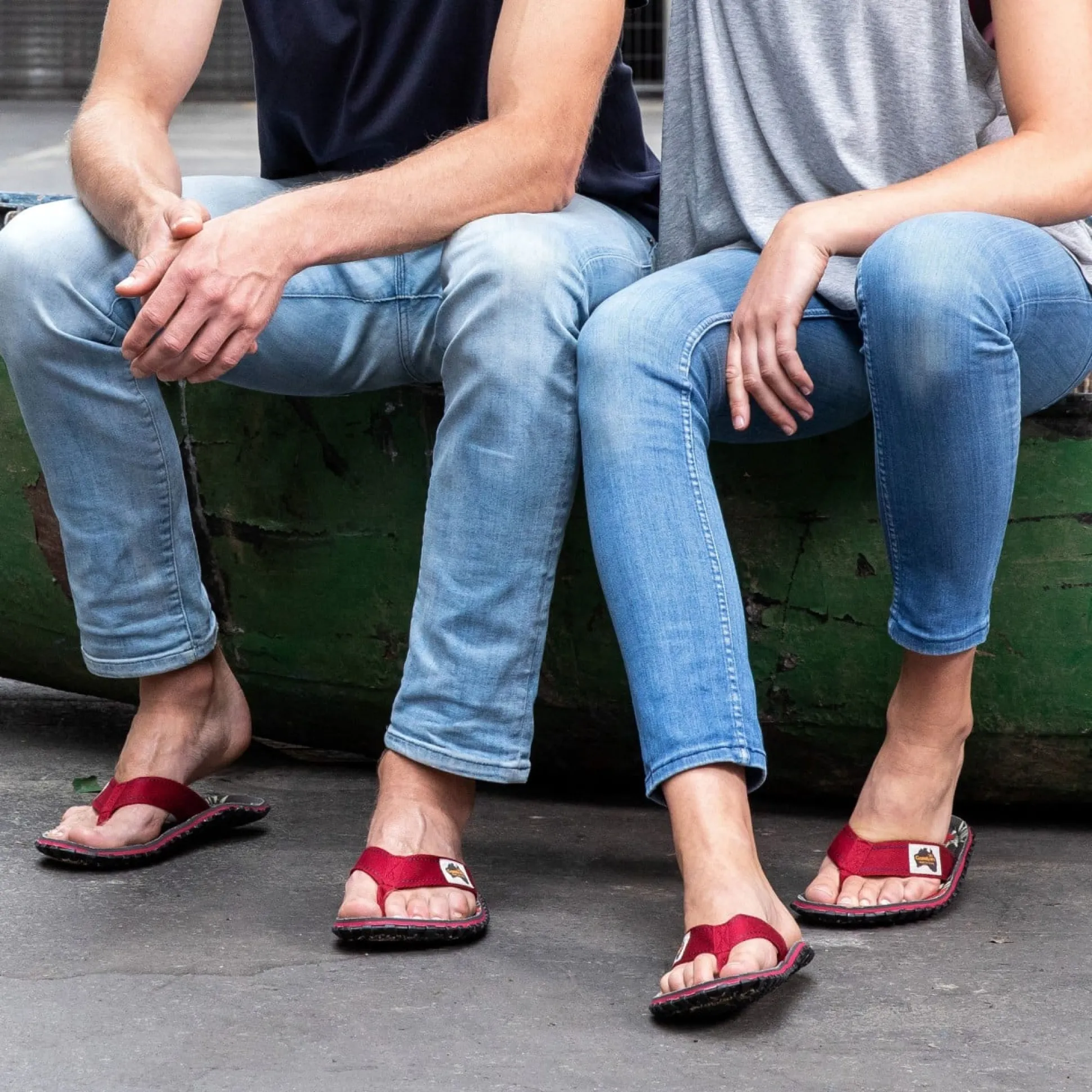 Gumbies Original W Grey Hibiscus