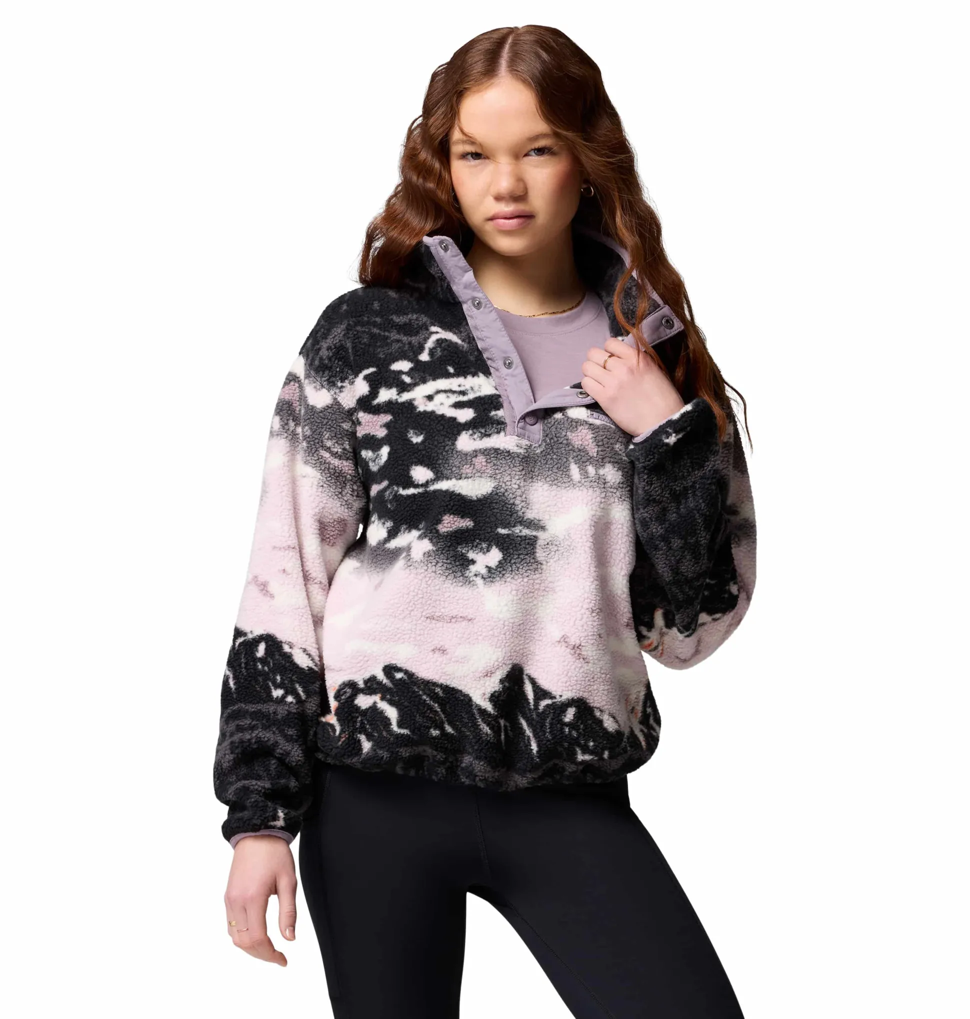 Helvetia II Printed Crop W Purple